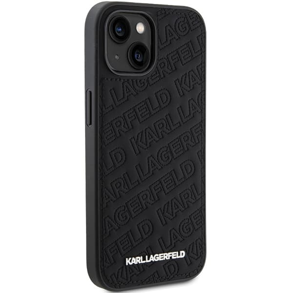 Karl Lagerfeld ovitek Quilted K Pattern za iPhone 15 - črna 4
