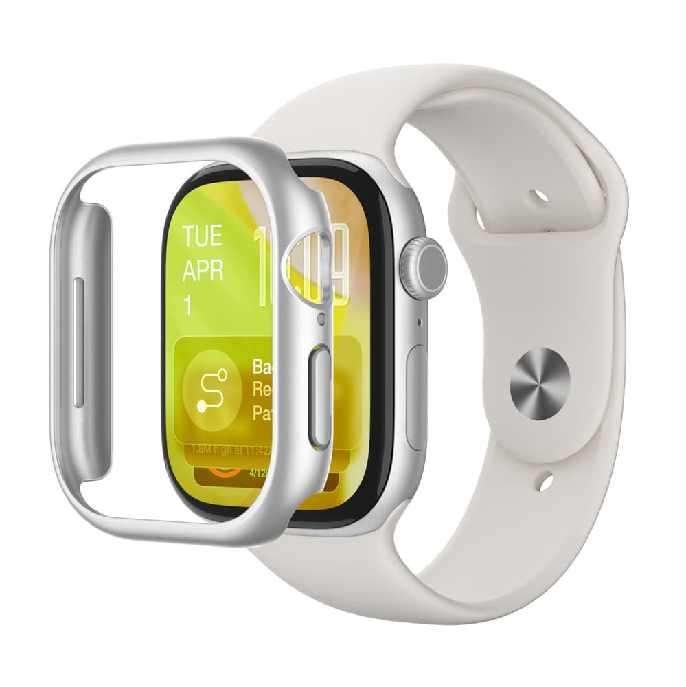 AmazingThing Minimalno zaščitno ohišje za Apple Watch Series 11 46mm - srebrno