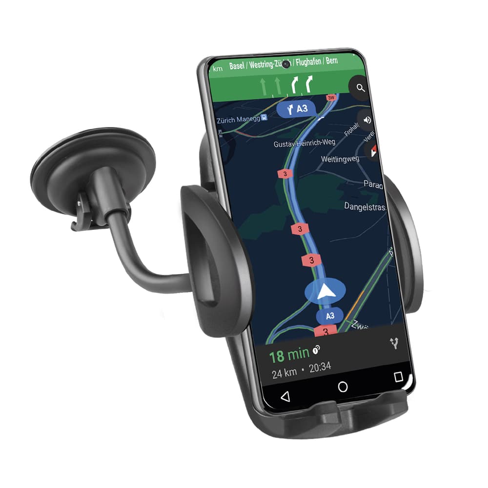 Avtomobilski nosilec SBS TE0UCH20W za telefone do 6.8" na vetrobransko steklo - črn