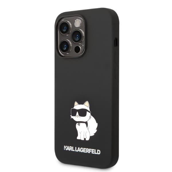 Karl Lagerfeld Silicone Choupette etui za iPhone 14 Pro Max - črna 2