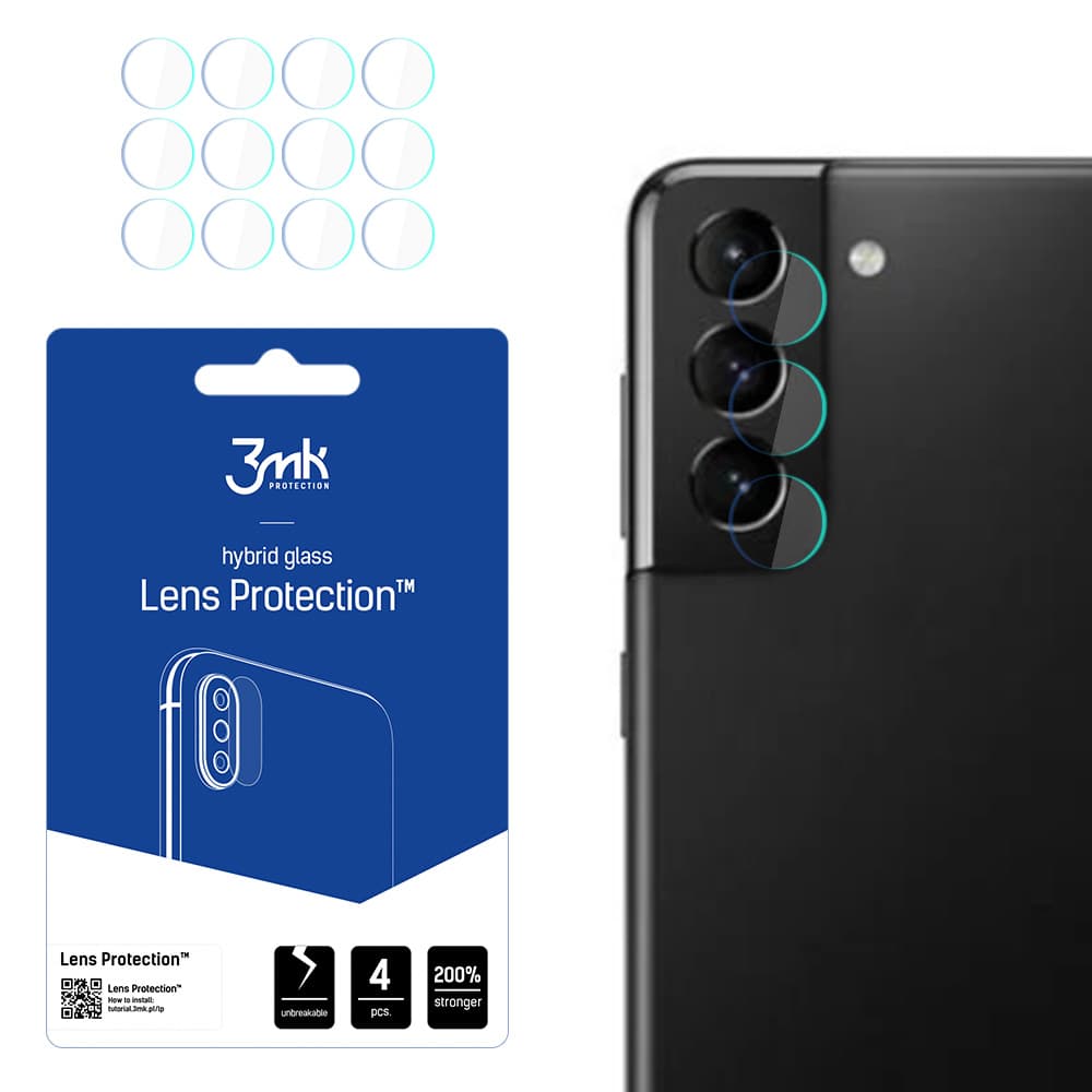 3mk Lens Protection™ hibridno steklo za kamero Samsung Galaxy S21 5G