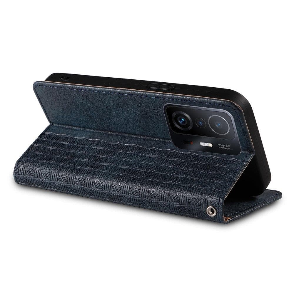 Ovitek Magnet Strap Case za Samsung Galaxy A13 5G (denarnica, vrvica), modri 5