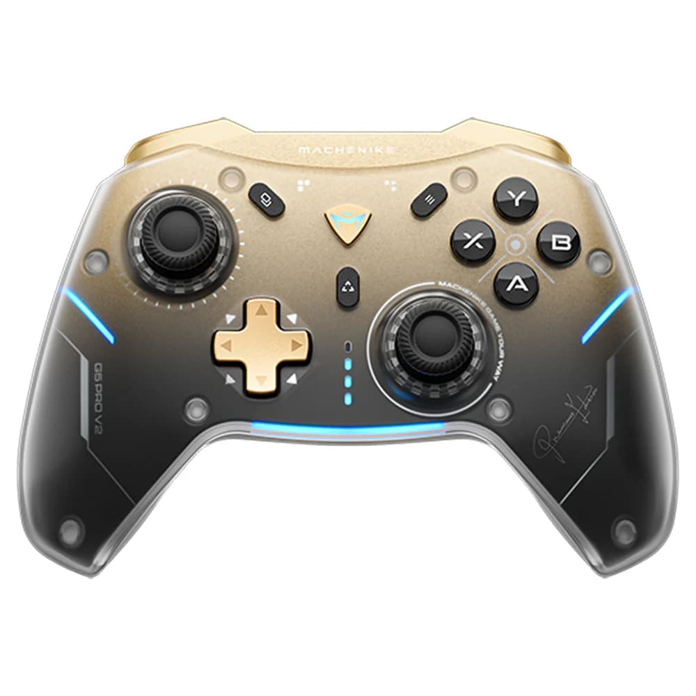 Machenike G5Pro Premium Edition Wireless Game Controller s polnilno postajo - črna in zlata 2