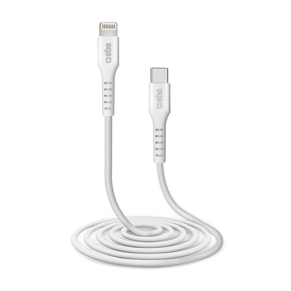 SBS kabel USB-C - Lightning MFi, 2m - bel 2