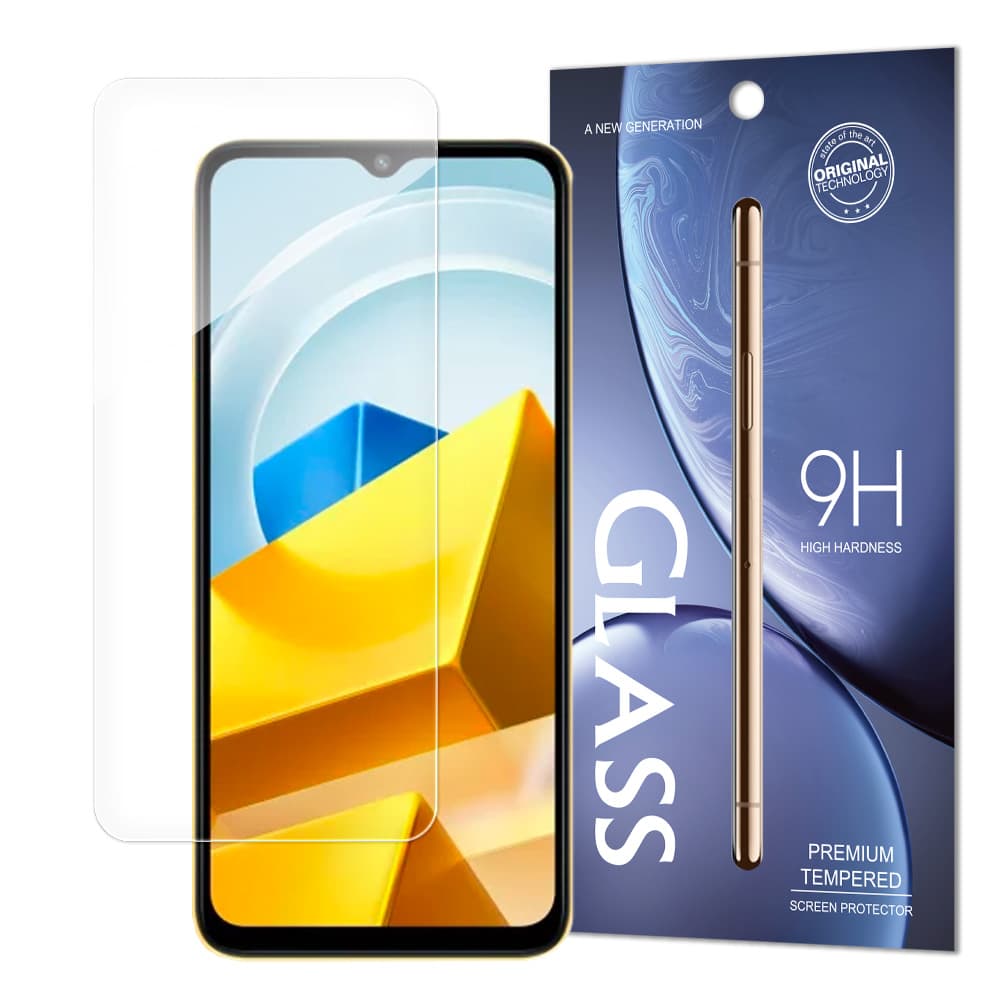 Steklo Hurtel za Xiaomi Poco M5, kaljeno 9H (embalaža - ovoj)