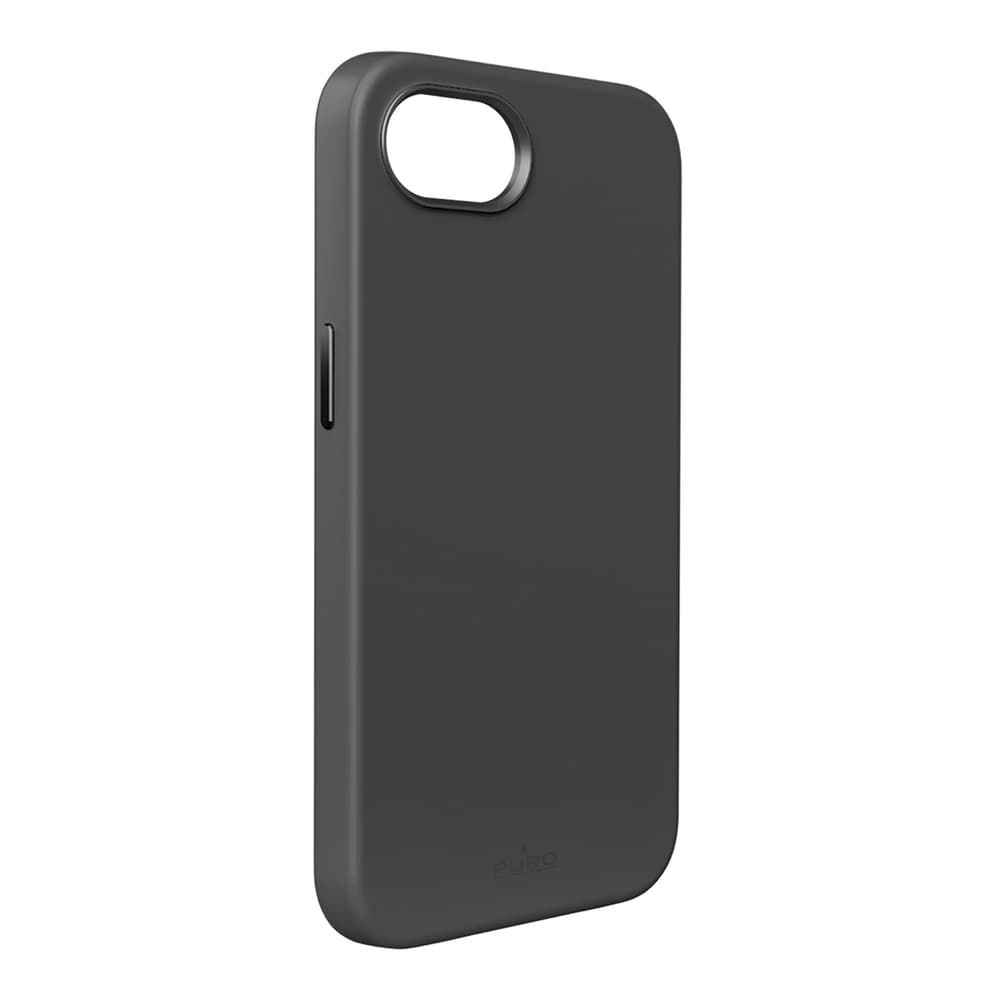 Puro Icon Mag Pro MagSafe silikonski ovitek za iPhone 16e/17e - črn