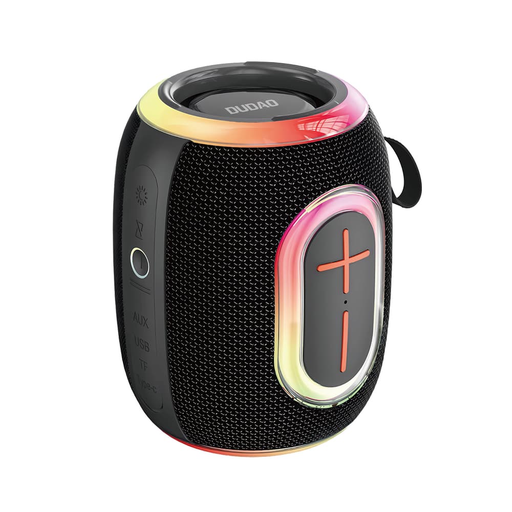 Dudao Y22 Brezžični zvočnik z RGB osvetlitvijo, Bluetooth 5.3, črn