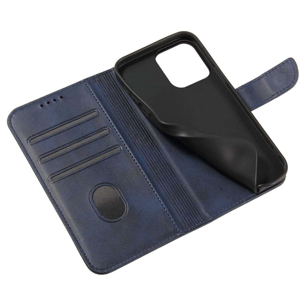 Denarnica etui za iPhone 15 Pro Hurtel Magnet Case - modra 6