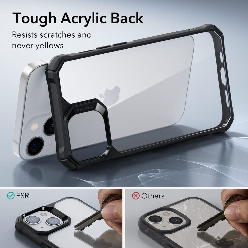 ESR Air Armor ovitek za iPhone 14 Plus - Črna (prozorna) 4