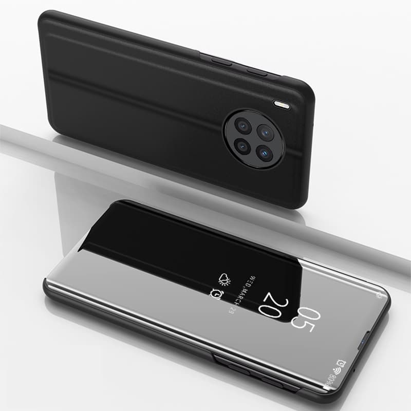 Hurtel Clear View Case etui za Huawei nova 8i s preklopom, črn 2