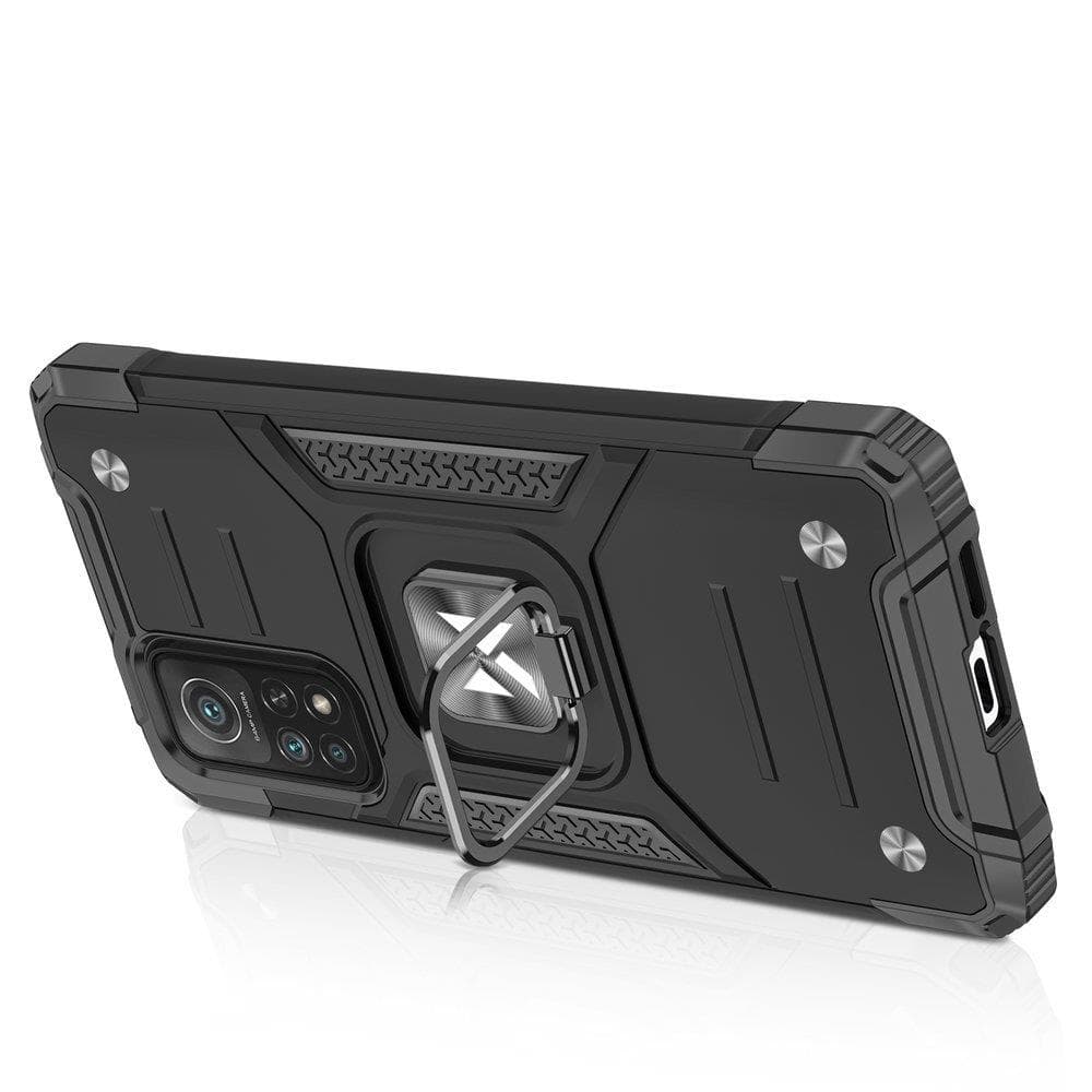 Wozinsky Ring Armor ovitek + magnetni nosilec za Samsung Galaxy A03s, moder 4