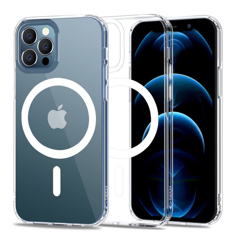 Ovitek Tech-Protect MagMat MagSafe za iPhone 12 / 12 Pro - prozoren