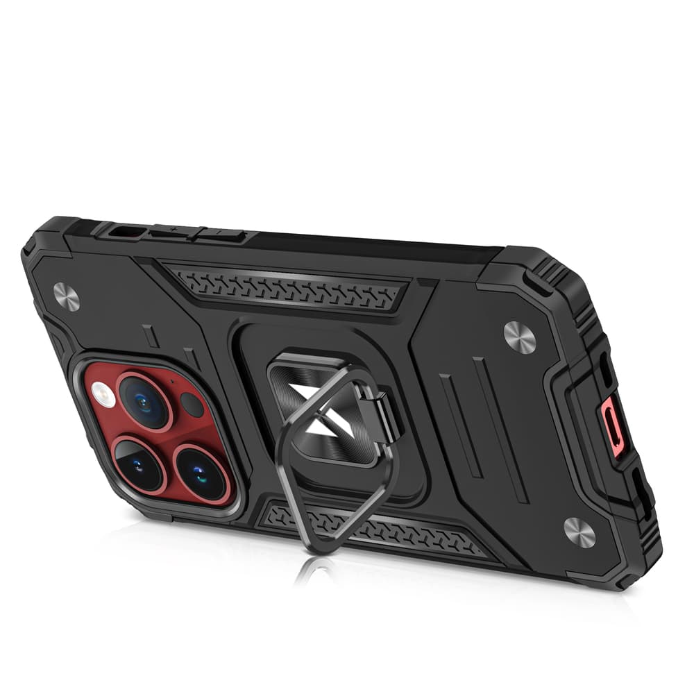 Wozinsky Ring Armor ovitek za iPhone 15 Pro Max s stojalom in obročem - zlat 4