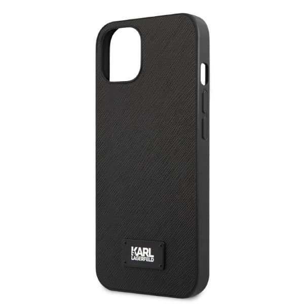 Karl Lagerfeld Saffiano Plaque ovitek za iPhone 13 mini (5.4") - črn 6