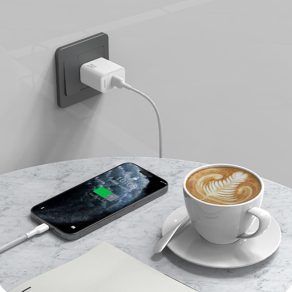 Dudao L9T 5A USB-A - USB-C kabel 1m, bel 3