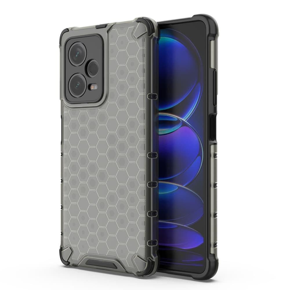 Honeycomb ovitek za Xiaomi Redmi Note 12 Pro+ (okLopni, črn)
