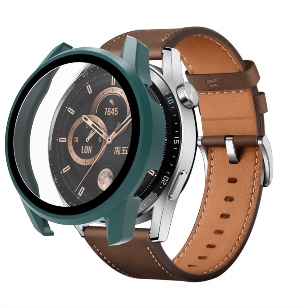 Hurtel Zaščitno steklo za Huawei Watch GT3 42mm s ohišjem - zelena