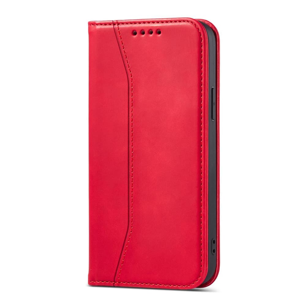 Hurtel Magnet Fancy ovitek z denarnico in oporo za iPhone 14 Plus, rdeč 7