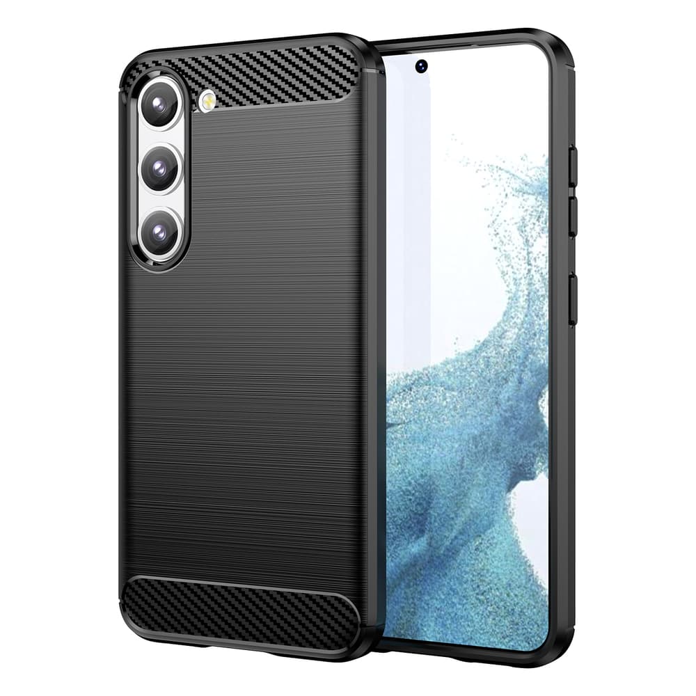 Carbon Case ovitek za Samsung Galaxy S23+, črn