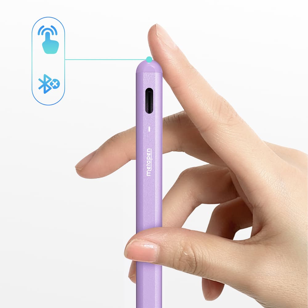 Metapen A8 Aktivni pisalo za iPad USB-C - Vijolična 4
