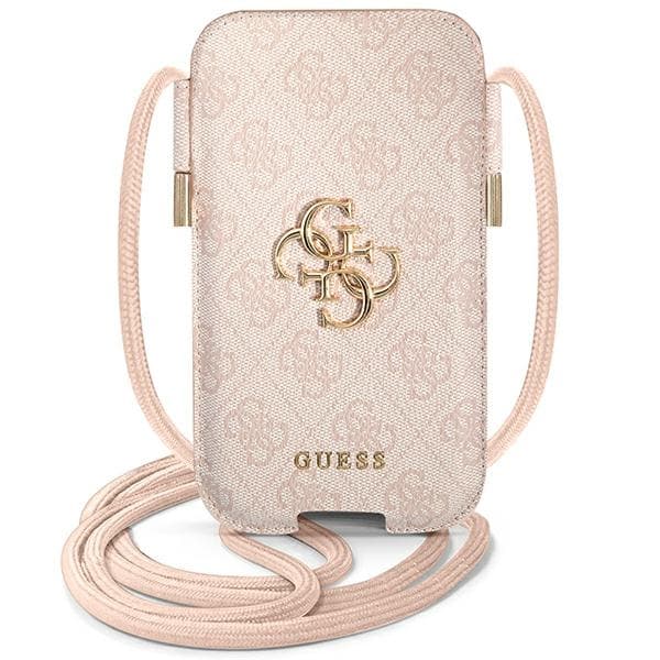 Guess 4G Big Metal Logo torbica za telefon 6,7'' - roza