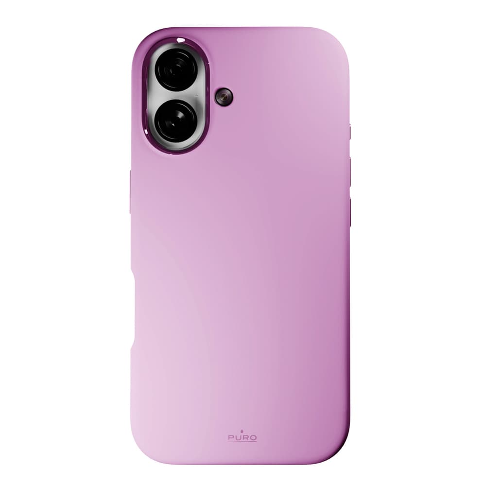 Puro Icon Mag Pro MagSafe silikonski ovitek za iPhone 16 - Roza 4
