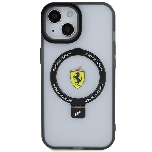 Ovitek Ferrari Ring Stand 2023 MagSafe za iPhone 15 Plus / 14 Plus - prozoren 3