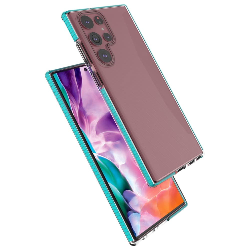 Ovitek Spring Case Gel za Samsung Galaxy S22 Ultra - temno moder 4