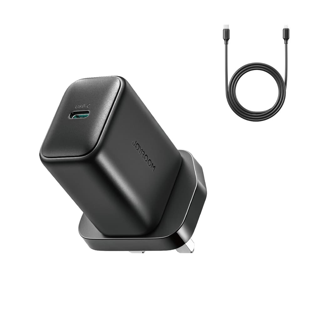 Joyroom JR-TCF23 25W stenski polnilnik z 1m USB-C kablom - črn