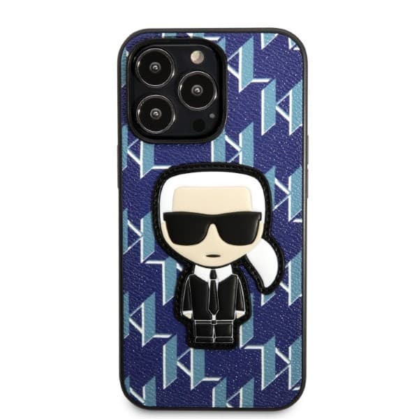 Karl Lagerfeld Monogram Ikonik Patch ovitek za iPhone 13 Pro Max (6.7") - moder 3