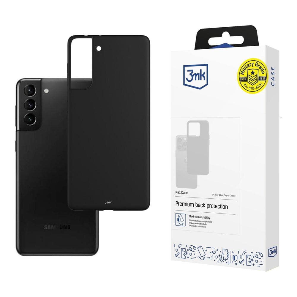 3mk Matt Case črn ovitek za Samsung Galaxy S21 5G