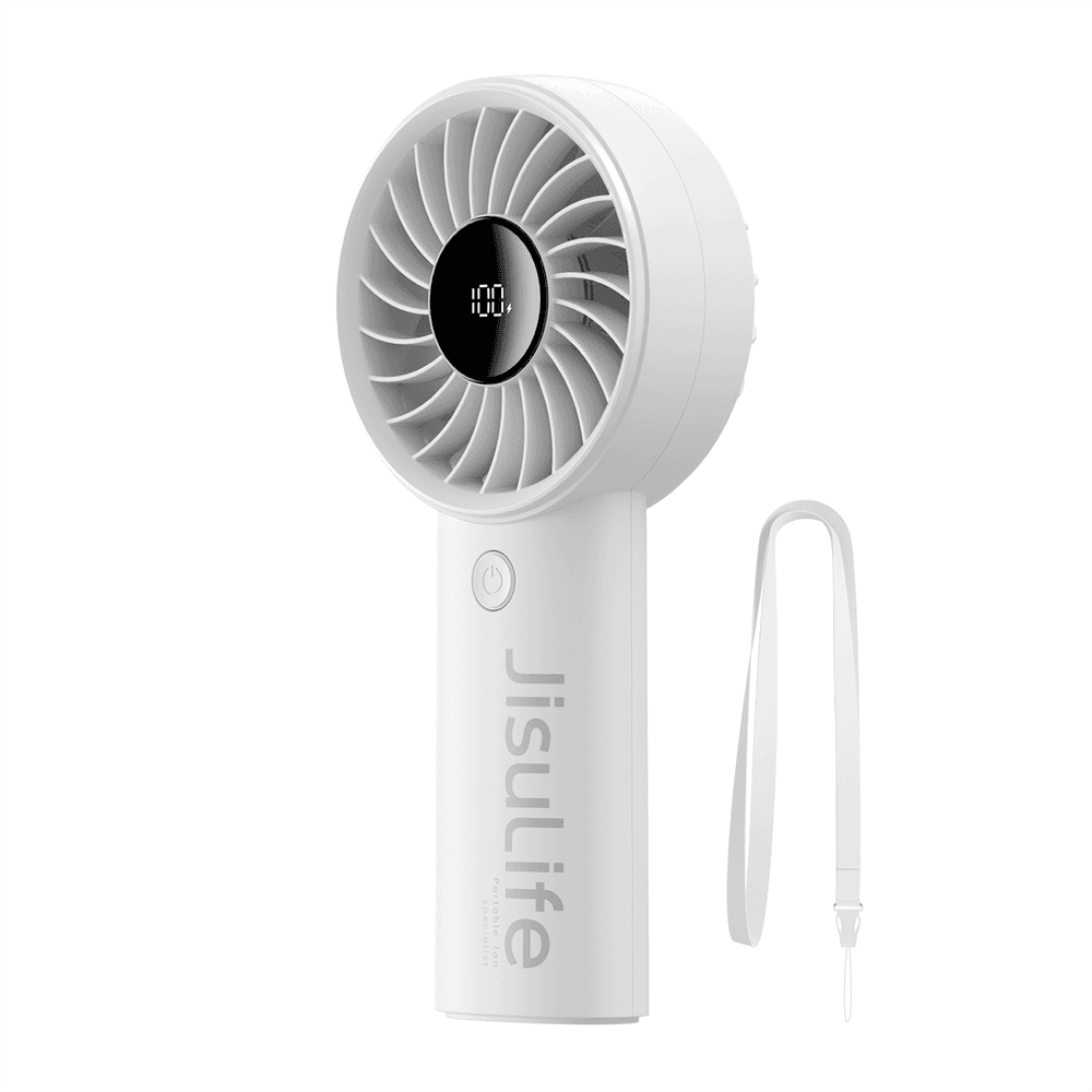 Jisulife Life4 3600mAh ročni USB ventilator, siv