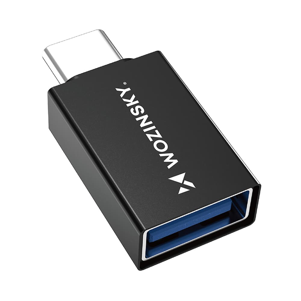 Wozinsky W10GY1S USB-C v USB-A 3.2 adapter (10Gb/s) - črn