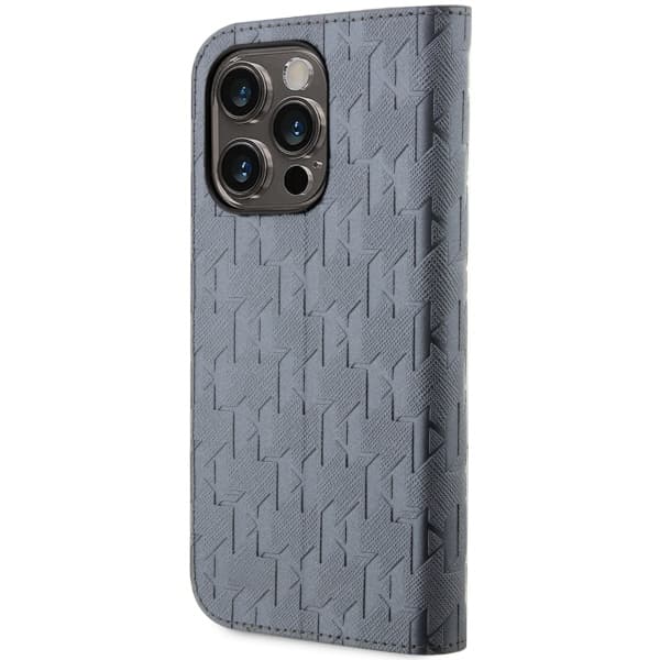 Karl Lagerfeld Saffiano Monogram ovitek denarnica za iPhone 14 Pro Max 6.7" 2