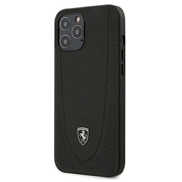 Ferrari FEOGOHCP12LBK ovitek za iPhone 12 Pro Max 6.7" Off Track Perforated, črn