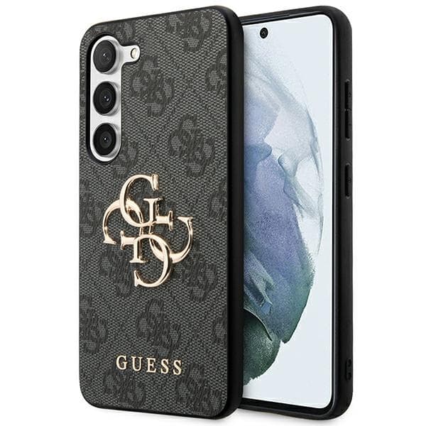 Guess ovitek za Samsung S23 4G Big Metal Logo, siv