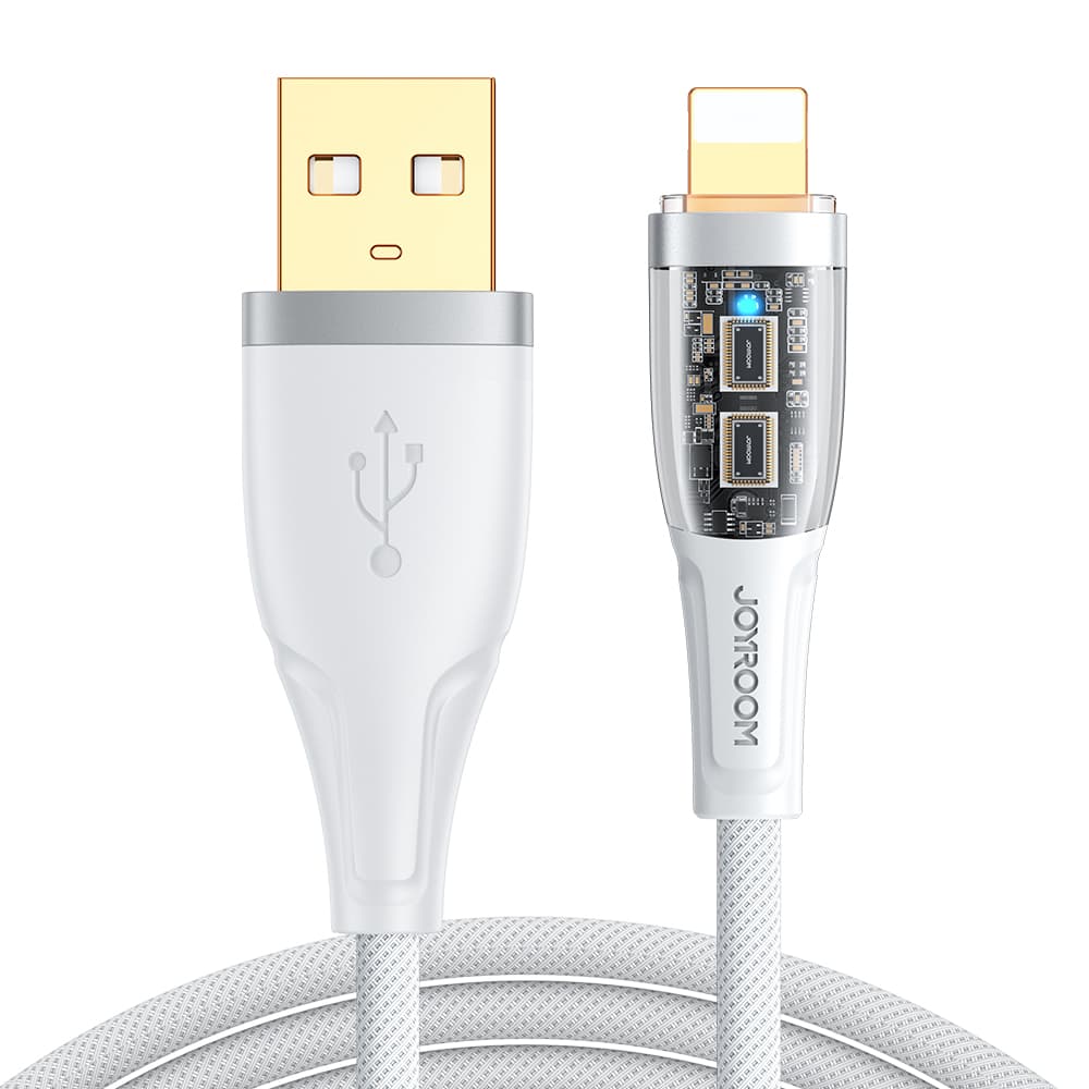 Joyroom "Star-Cloud Series A3" kabel USB-A / Lightning 2.4A 1.2m z Smart Switch - bela 2