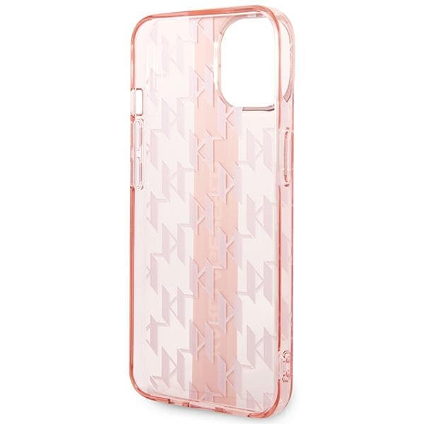 Karl Lagerfeld ovitek za iPhone 14 Plus Mono Vertical Stripe, roza 7