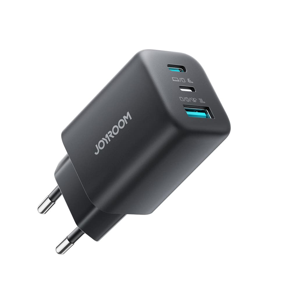 Joyroom JR-TO1 GaN 45W Polnilnik, USB-C + Lightning + USB-A, črn 4