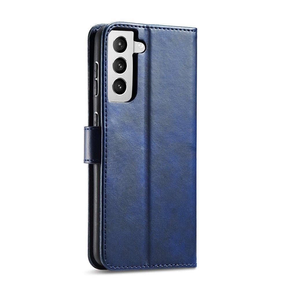 Magnetni ovitek s preklopom za Samsung Galaxy S22+ (S22 Plus) - moder 8
