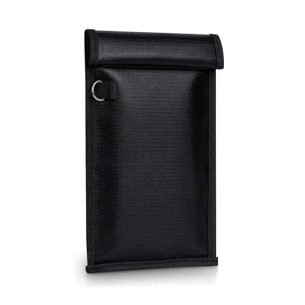 Hurtel OTN-27 etui za telefon z blokado RFID in zaščito pred ognjem, 27x12,3 cm, črn