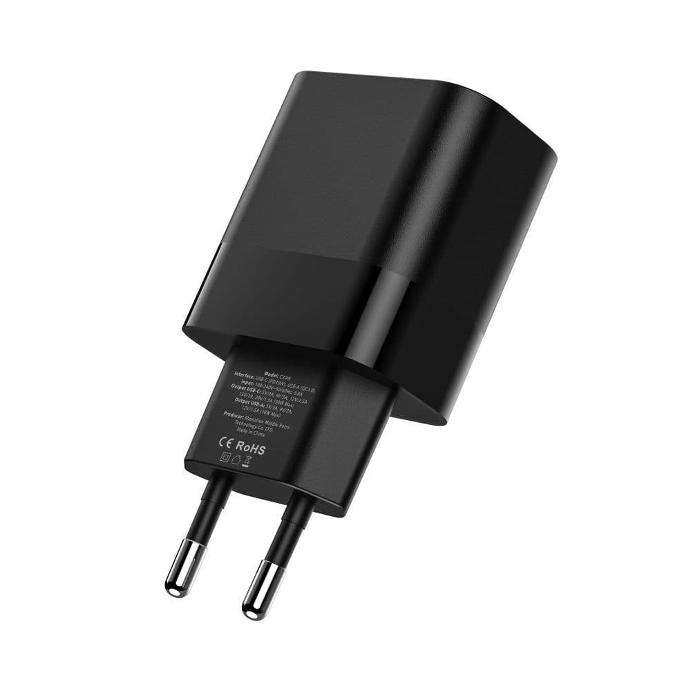 Tech-Protect C30W polnilnik USB-C PD 30W / USB-A QC 3.0 - Črn 5