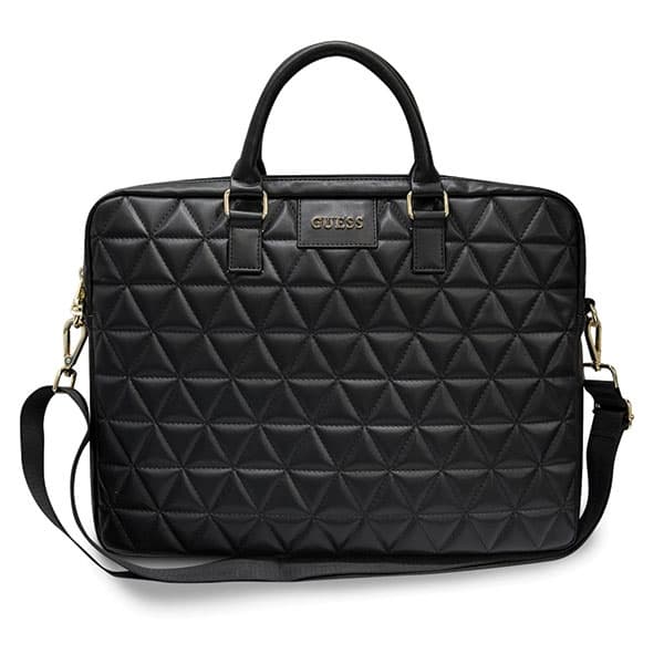 Torba za prenosnik Guess Quilted za 16" - črna