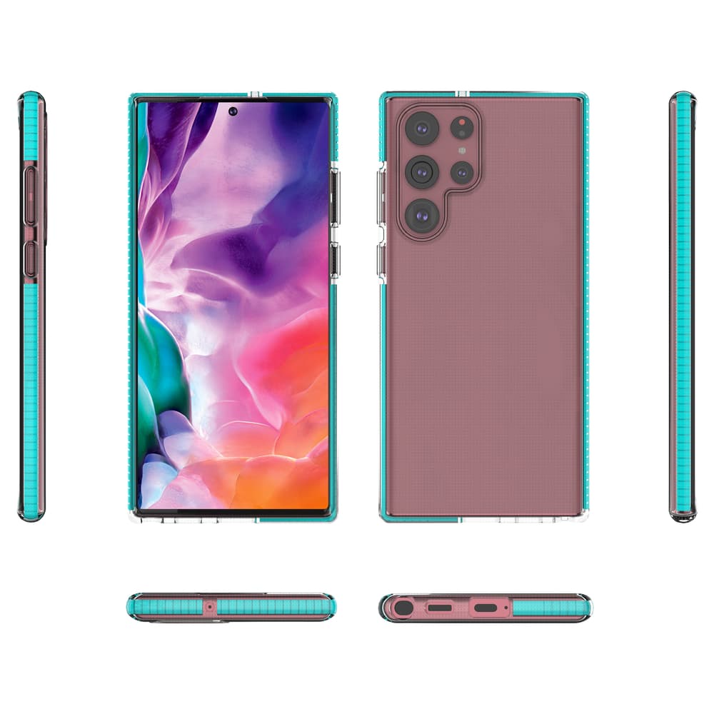 Ovitek Spring Case Gel za Samsung Galaxy S22 Ultra - temno moder 2