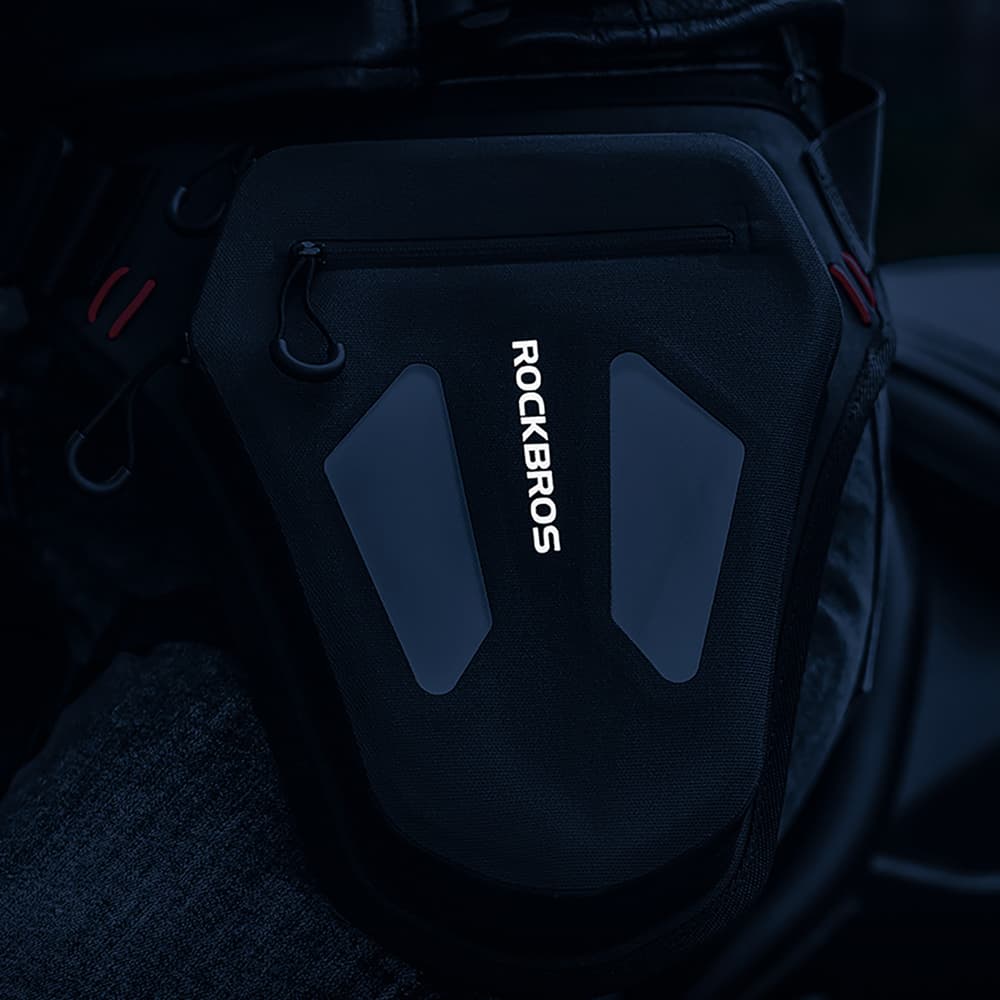 Rockbros motoristična torba za nogo/stegno/pas/rame - črna 7