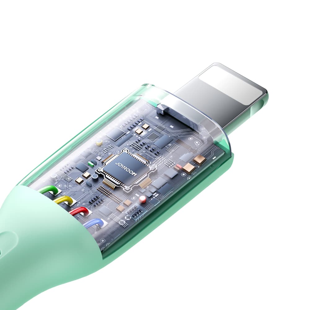 Kabel Joyroom Multi-Color S-A34 USB-A/Lightning 3A 1m - Zelena 2