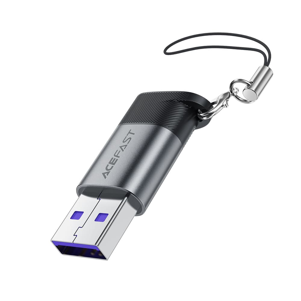 Acefast J8 USB-C na USB-A adapter, siv 2