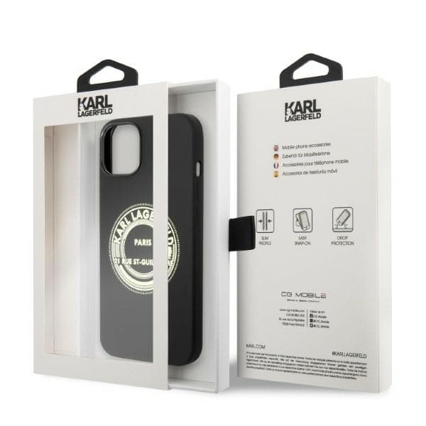 Ovitek Karl Lagerfeld Silicone RSG za iPhone 14 Plus, črn 8