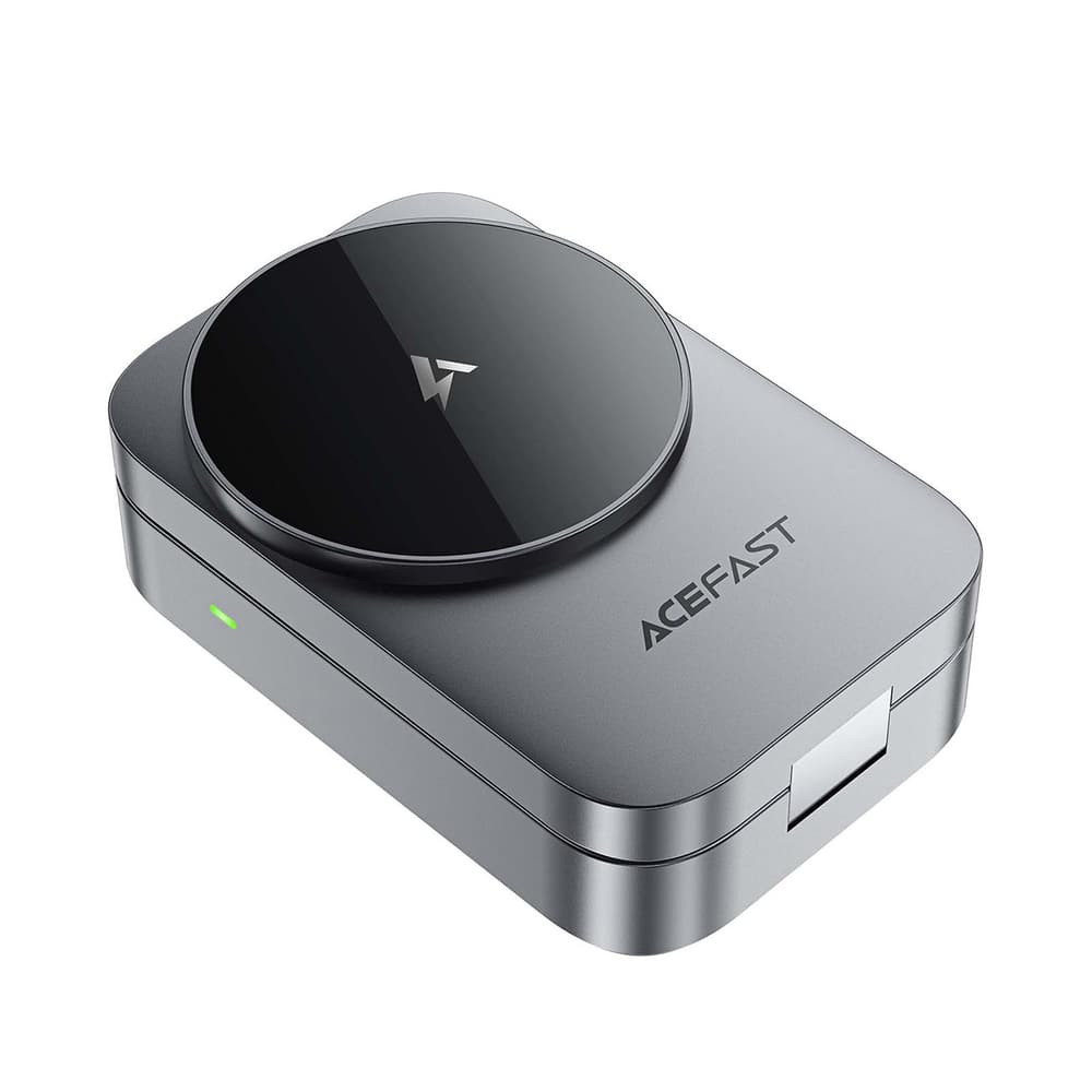 Acefast E22 3-v-1 brezžična polnilna postaja, MagSafe združljiva, siva 3