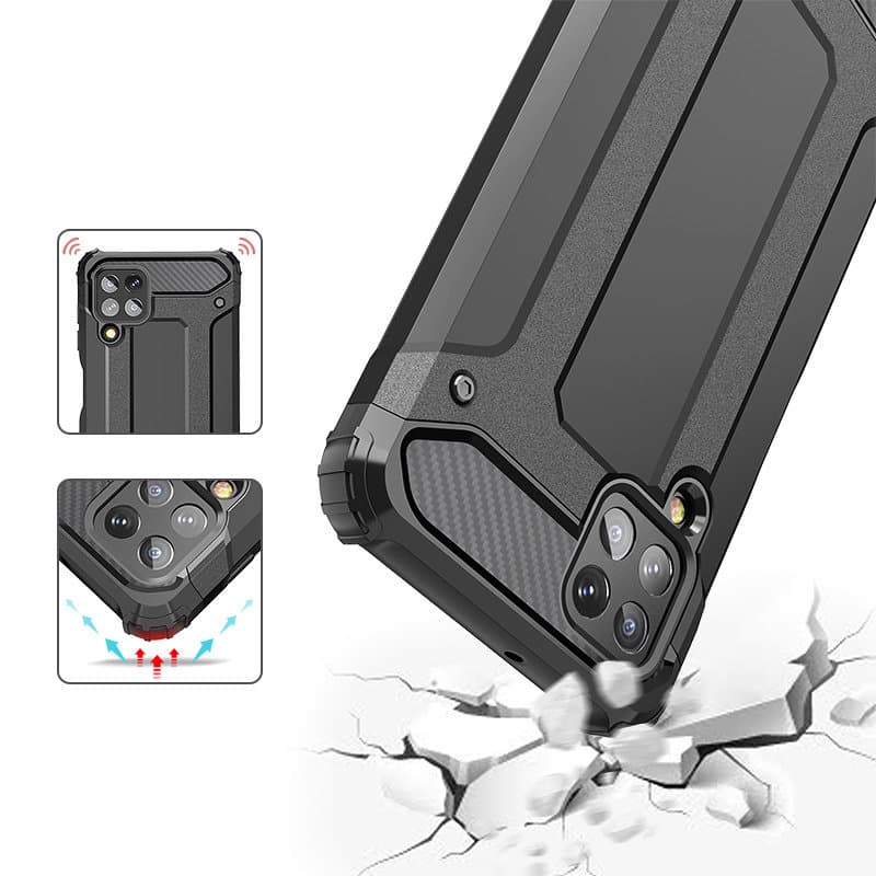 Hybrid Armor ovitek za Samsung Galaxy A22 4G, moder 5